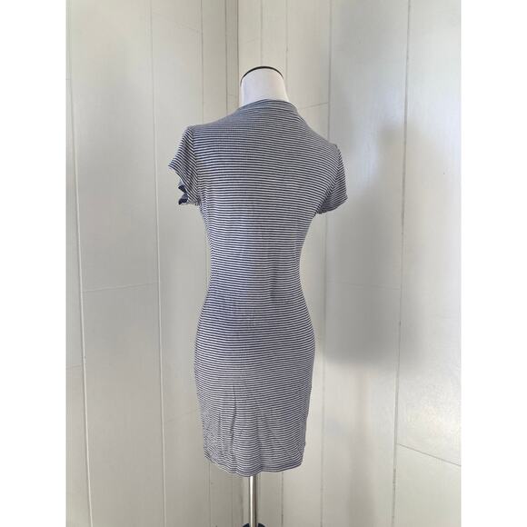 Stella Luce Stretch Striped Pullover Mini Dress, Size M - Picture 3 of 4